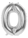 Ptakoviny.cz Nafukovací balónek - 0 stříbrný