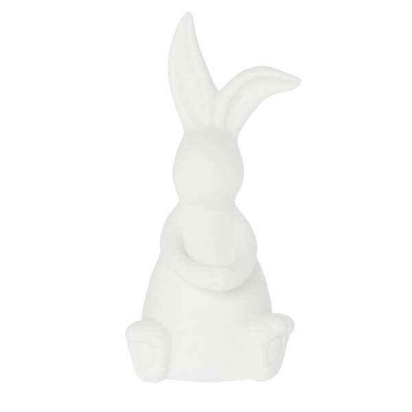 Storefactory Velikonoční dekorace EMILIA 17 cm, bílá barva, porcelán