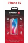 SWISSTEN FULL GLUE COLOR FRAME CASE FRIENDLY sklo pro Apple iPhone 15 černá (54501840 )