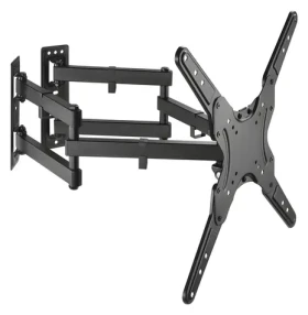 Equip černá / Nástěnný držák pro TV / 23-55" / do 45 kg / výsuvné rameno, 6 kloubů / VESA 400x400 (650328)
