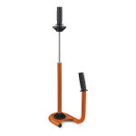 Odvíječ stretch fólie, ocelový, pro role šířky 300 až 500 mm s Ø středu 38, 50 a 76 mm