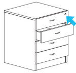 Strong Nábytkový zámek zásuvkový centrální (403229)