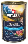 Ontario Adult telecí paté s kurkumou / Konzerva / 400 g / Superprémiové krmivo pro dospělé psy (214-859891)