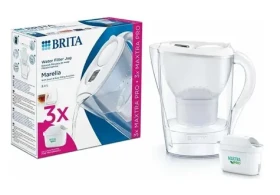 Brita Marella Cool bílá 2024 + 3x Maxtra PRO Pure / filtrační konvice na vodu / 2.4l (1052791)