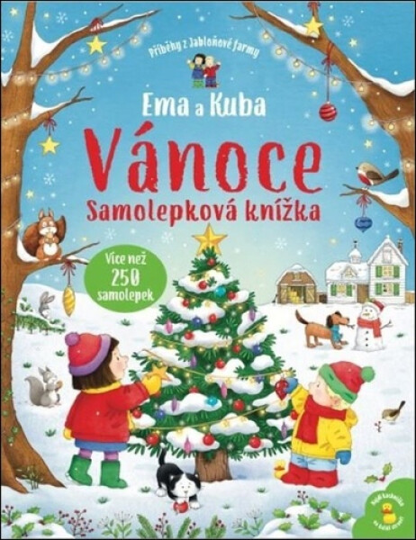 Ema a Kuba Vánoce - Samolepková knížka - Kate Nolan