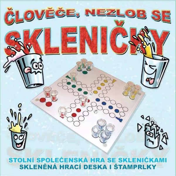 Divja Hra - Člověče napij se - skleněné