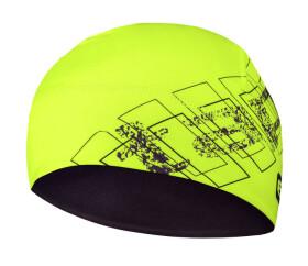 Sportovní čepice ETAPE Fizz, žlutá fluo/černá (pro obvod hlavy vel. S/M (54-58 cm ))