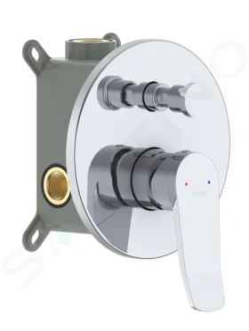 Kielle Baterie pod omítku pro 2 spotřebiče, s tělesem, chrom 10327200