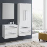 Mereo Bino, koupelnová skříňka s keramickým umyvadlem 81 cm, bílá CN661