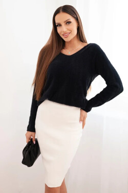 Dámská viskózová sukně ZS5185 smetanová - Kesi UNI ecri(krémová)