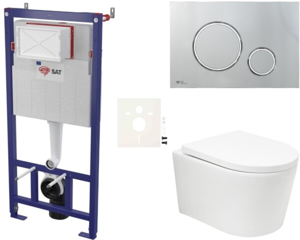 Závěsný WC set do lehkých stěn / předstěnová SAT BREVIS SIKOSSBRTOR71K SIKOSSBRTOR71K
