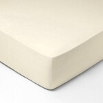 DekorTextil Jersey napínací prostěradlo krémové ROZMĚR: (š/d/v) 90 x 200 x 20 cm