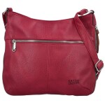 Módní dámská koženková crossbody kabelka Coveri Kisha, fuchsiová