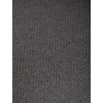 Židle jídelní, snadno čistitelná šedá látka, černý matný lak, kovové nohy