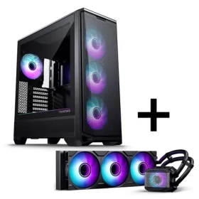 PHANTEKS Eclipse G400A + Glacier M25 Gen2 černá / Sada: PC skříň + AiO vodní chladič CPU / Mid Tower / průhledná bočnice (GABU-589)