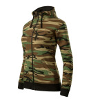 Camo Zipper mikina dámská camouflage brown L