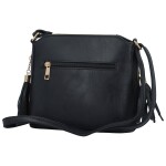 Módní dámská koženková crossbody kabelka Vaios, tmavě modrá