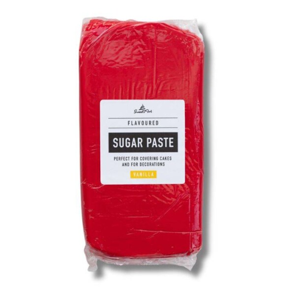 Fondán na dort SweetArt Red vanilkový (1 kg)