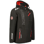 Geographical Norway Softshellová bunda Royaute DB 068 M WY2000H/GN/Black / Red 2XL