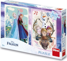 Puzzle 2x77 Frozen Anna Elsa