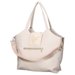 Stylová dámská semišová kabelka na rameno LB Malia, béžová