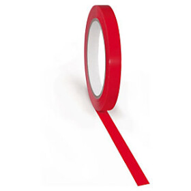 24 x Lepicí PVC páska 12mm, návin 66m, červená, tloušťka 57µm | RAJA