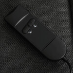Relaxační křeslo, elektrické kabelové ovládání, šedá, látka, TV-L8960 GREY2