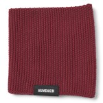 Humdakin Pletený hadřík z organické bavlny Rosewood, červená barva, textil
