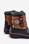 Dětské sněhule na suchý zip Lee Cooper Camel Velikost: 32