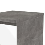 Noční stolek Naia 76230 bílý lesk/beton