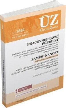 ÚZ 1547 Pracovněprávní předpisy,