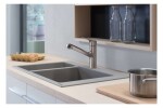 HANSGROHE - Focus M43 Dřezová baterie s výsuvnou koncovkou, nerezová ocel 71842800