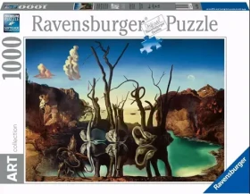 Ravensburger Dali: Labutě odrážející slony 1000 dílků