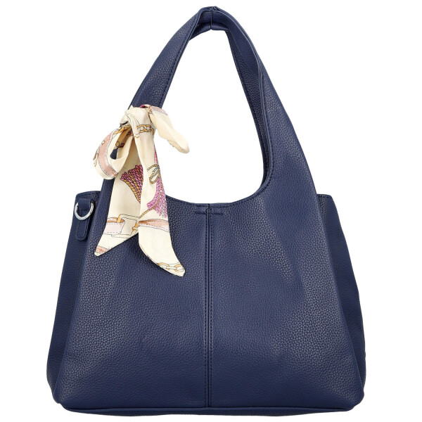 Módní dámská koženková kabelka do ruky Nerilly, tmavě modrá