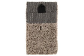 RENTO Masážní žínka 14x24cm (len) - černá