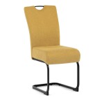 Jídelní židle, žlutá, látka, DCL-E2008 YEL2