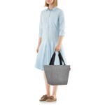 Nákupní taška přes rameno Reisenthel Shopper M Twist silver