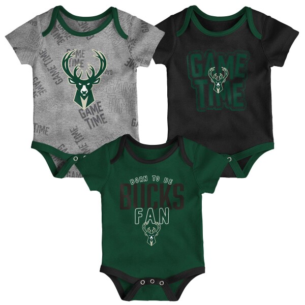 Outerstuff Dětské body Milwaukee Bucks NBA Game Time Baby Body-Set (3 ks)