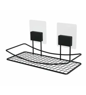 Compactor Bestlock Magic bez vrtání černá / Samolepicí police do koupelny (RAN10208)