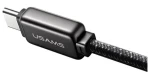 USAMS SJ743 černá / Datový kabel / USB-C - Lightning / 30W / 1.2m (SJ743USB01)