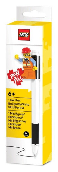 LEGO® Gelové pero s minifigurkou, černé