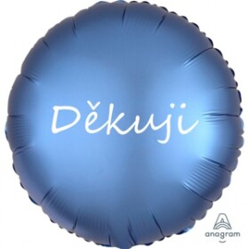 Fóliový balónek modrý Děkuji Balonky.cz Fóliový balónek modrý Děkuji Balonky.cz