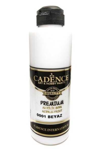 Akrylová barva Cadence Premium 2XL, 250 ml - white, bílá