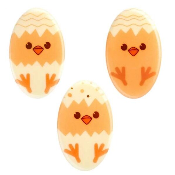 Barbara Luijckx sp. z o. o. Dekorace čokoládová Kuřátka ovál 18 ks