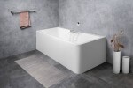 POLYSAN - CASCATA L MONOLITH obdélníková vana 180x80x60cm, kaskáda nerez 73836ML.100