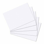 Karty do kartotéky A5, bílé, čisté