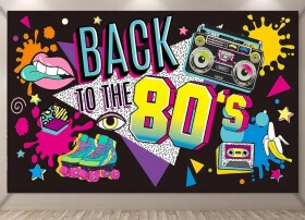 Dovoz Plachta - Retro 80. let tematické párty, PVC banner