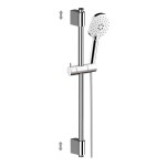 Mereo Sprchová souprava, třípolohová sprcha, posuvný držák, šedostříbrná hadice CB930B