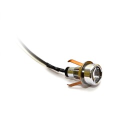 Osvětlení nad kamna, čočka, bez transformátoru - LED teplá bílá, chromovaná fitinka CFS317L