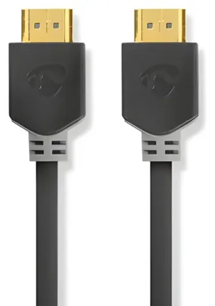 Nedis High Speed HDMI kabel s Ethernetem antracitová / Kabel HDMI / 4K 30 Hz / 10.2 Gbps / ARC / Ethernet / 20 m (CVBW34000AT200)